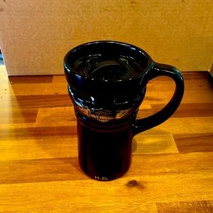 Harley Davidson glass coffee mug